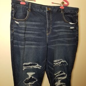 American eagle Distressed High wasit skinny jeans 24 L
